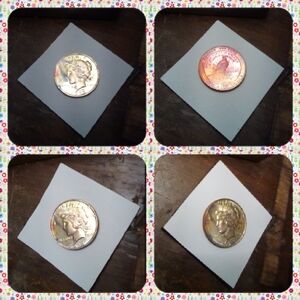 ✨1921 Peace Dollar Rainbow Toned 1 Ounce Copper Round✨